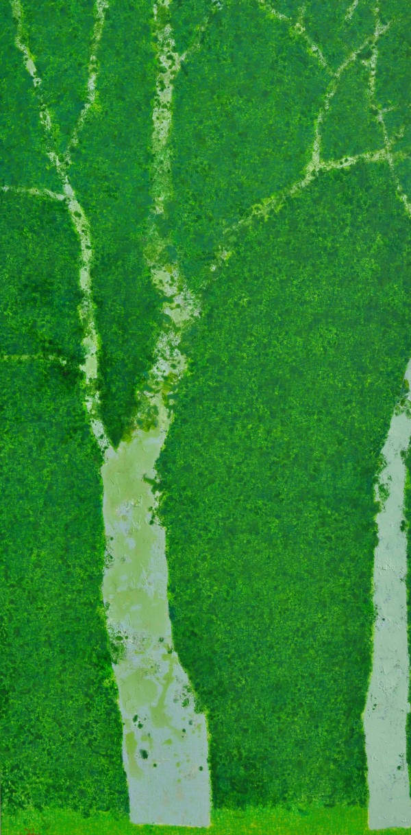 green(july), 2011, 변형120호(200X100cm) oil on canvas