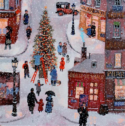 Ô Tannenbaum, 2016, 8.25x8.25 (21x21cm), Acrylic on board
