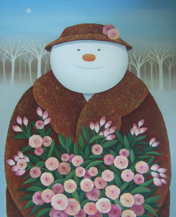 김은기-snow man 2010 F15 53x65.1 oil on canvas