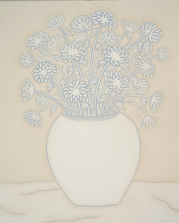 오순환, 꽃, Acrylic on canvas, 162x112, 2018