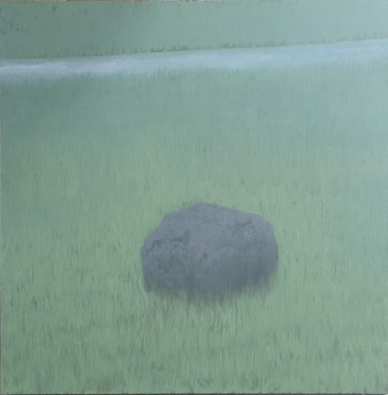 김동철, 바위-1, Oil on Canvas, 73x73cm, 2020