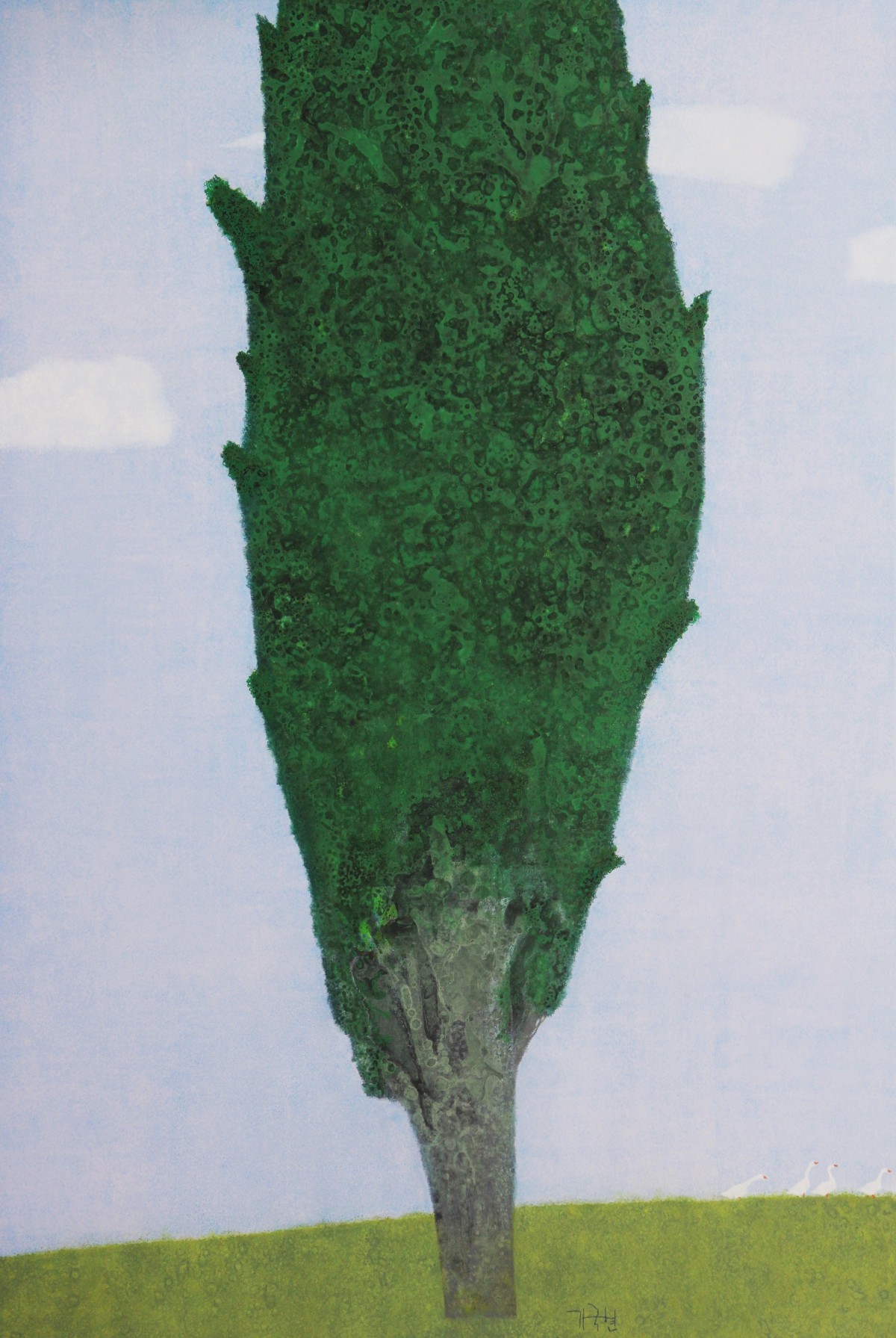 가국현, 감성풍경, Oil on canvas, 194x130cm, 2021