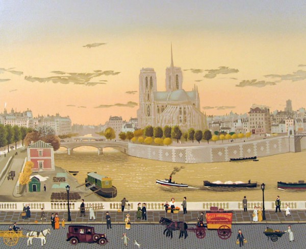 Cathedral Ste - Notre-Dame, 62x72cm, Lithograph on paper, 1989