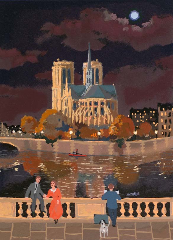 Grand Monuments Notre-Dame, 25.3x34cm, Serigraph on paper, 2007