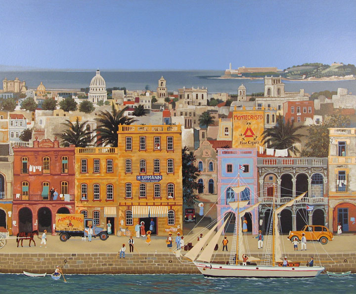 La Havana, Havana, Cuba, 61x74cm, Serigraph on canvas, 2002