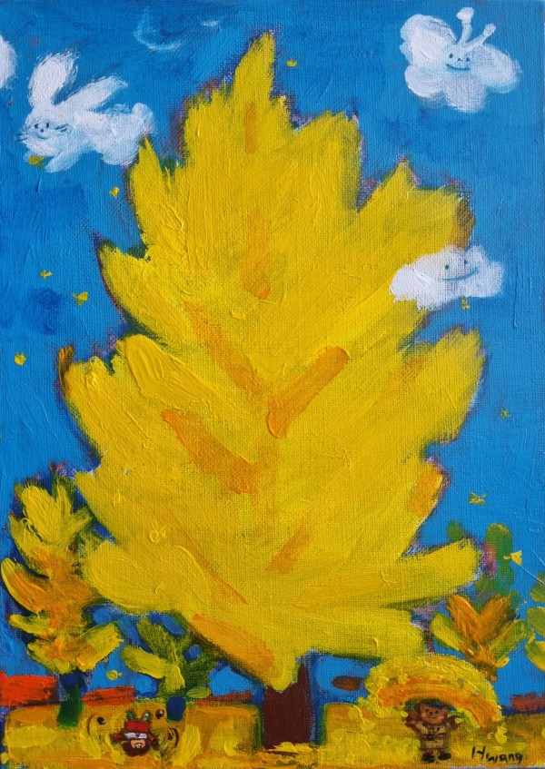 황미영, Fall in autumn, 33.4x24.2cm, Acrylic on canvas, 2022