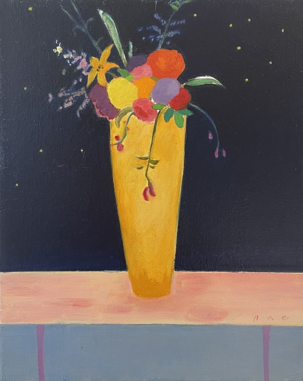 꽃과 별, 27.3x22cm, Oil on canvas, 2023