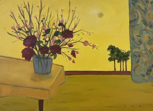 안과 밖(yellow), 33.4x24.2cm, Oil on canvas, 2023