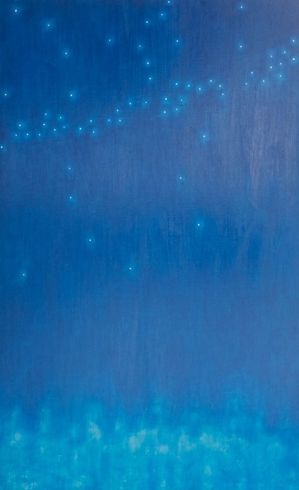 Blue Kind, 145.5x89.4cm, 목천위에 수간채색, 2024