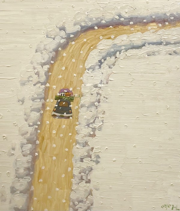 전영근 눈길 53x45.5cm oil on canvas 2021