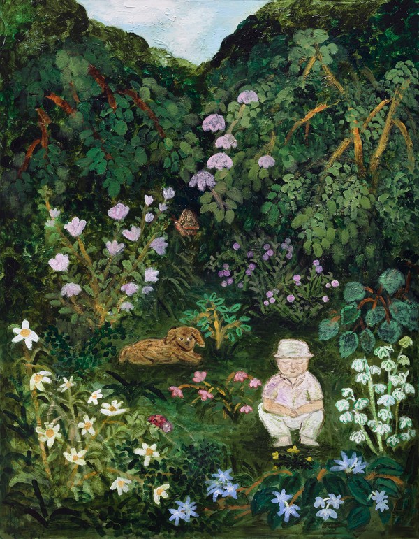 김호진, 아빠의 정원, 캔버스에 아크릴, 116.8x91cm, 2025