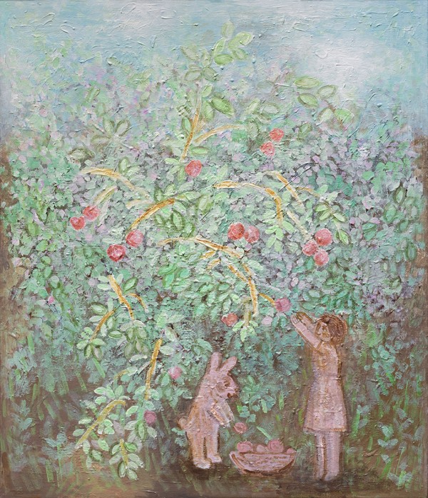 김호진, 꽃, 아래, 캔버스에 아크릴, 53x45.5cm, 2025