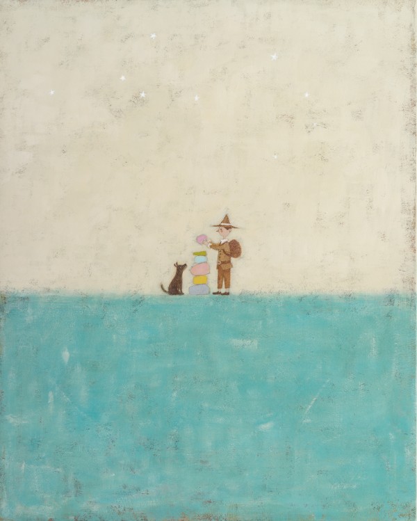 임승현, Pilgrim, 03, 90.9x72.7cm, 한지에과슈, 2025