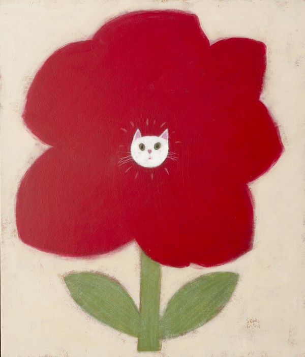 임승현, 묘화02, 90.9x72.7cm, 한지에 과슈, 2025