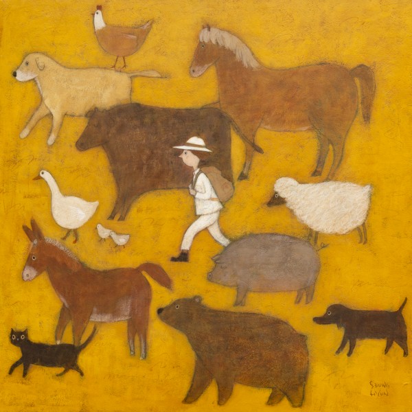 임승현, Pilgrim, 100x100cm, 한지에과슈, 2024