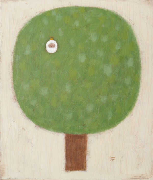 임승현, Into the tree, 53x45.5cm. 한지에과슈, 2025