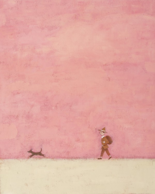 임승현, Pilgrim04, 90.9x72.7cm, 한지에과슈, 2025