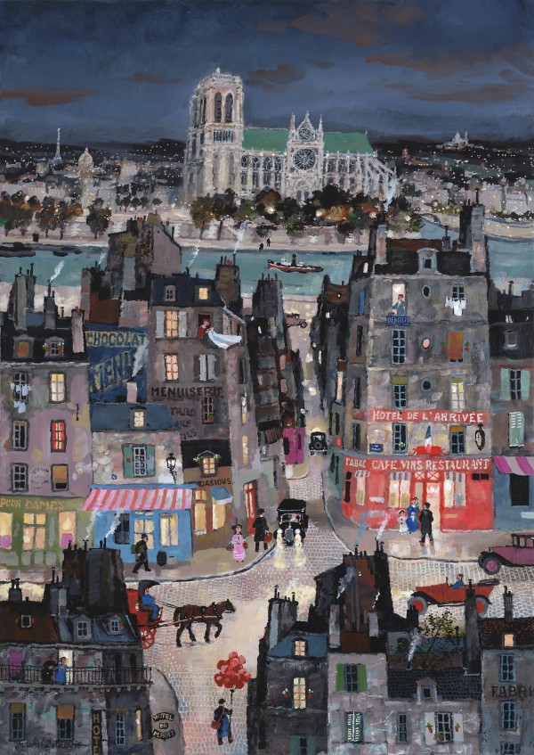 Michel Delacroix, Revoir Paris (파리 다시 보기), 70x50cm, acrylic on canvas, 2023