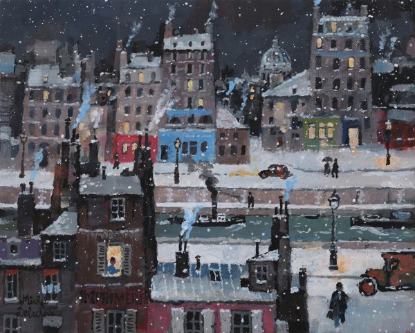 Michel Delacroix, Les jours les plus courts (가장 해가 짧은 날), 24x30cm, acrylic on board, 2024