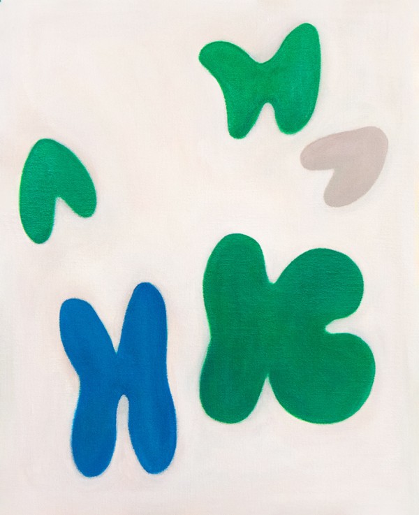 김민우, Green, acrylic on canvas, 50x40cm, 2022