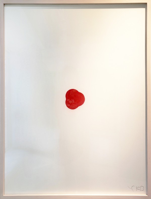 변용국, red dot (clover), pastel on museum board, 105x81cm, 2012