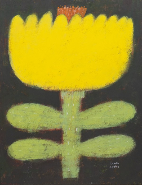 임승현, 꽃, 54x45.5cm, 한지에과슈, 2026