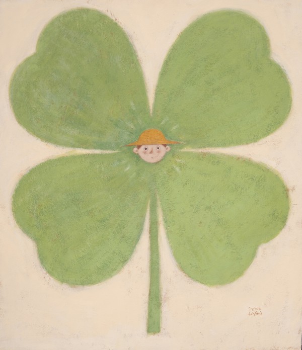 임승현, 네잎클로버, 53x45.5cm, 한지에 과슈, 2026