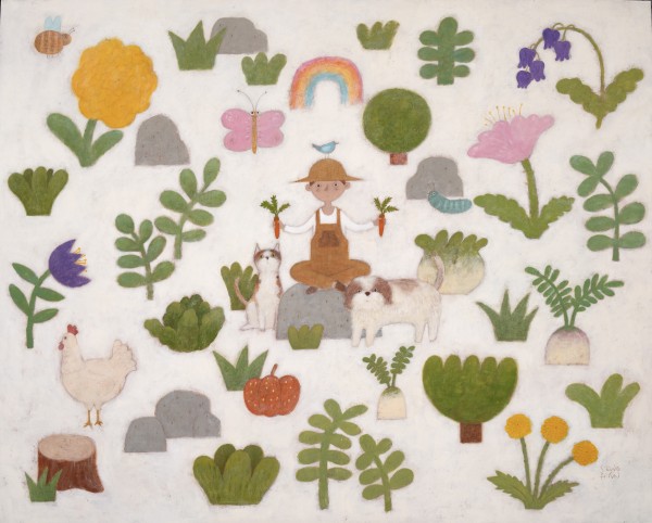 임승현, 농사의 신, 130.3X162.2cm, 한지에 과슈, 2026