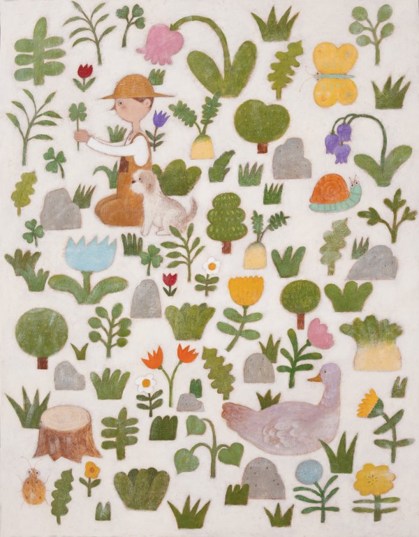 임승현, 농사의신, 116.8x91cm, 한지에과슈, 2026