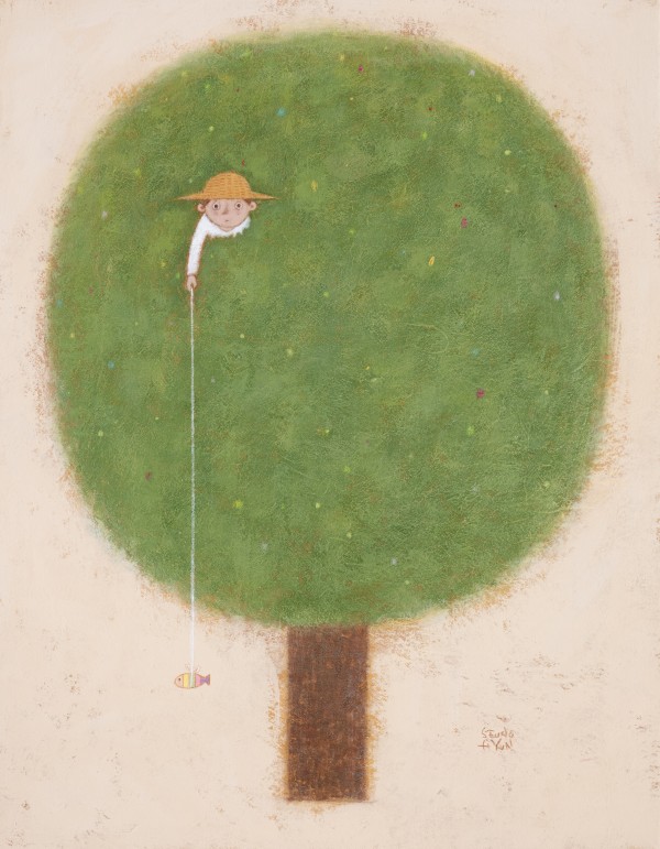 임승현, Play with me, 40.9x31.8cm, 한지에과슈, 2026