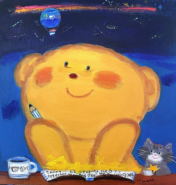 황미영, Diary, 31.8x31.8cm, acrylic on canvas, 2026.