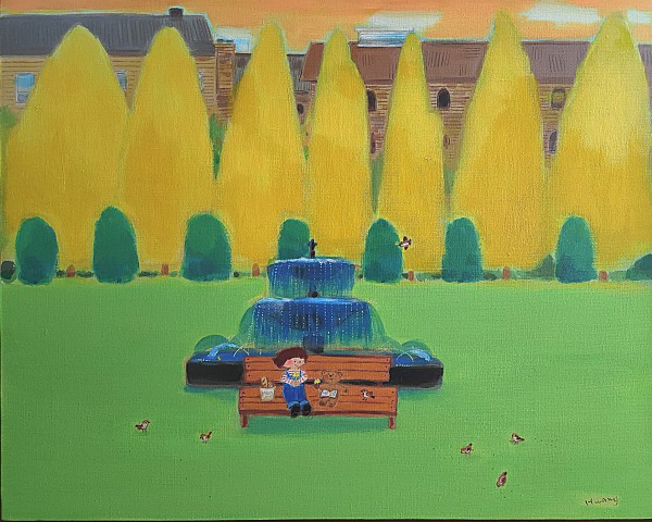 황미영, Lucky Autumn, 73x91cm, acrylic on canvas, 2026.