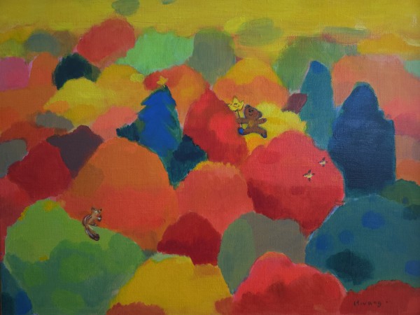 황미영, Flight of Autumn, 45.5x60.6cm, acrylic on canvas, 2026.
